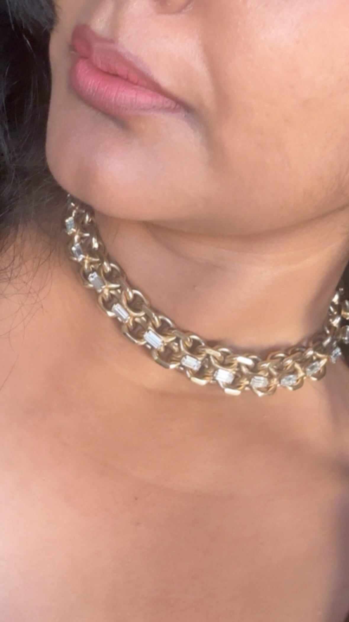 Diamanté Bling Chain Choker