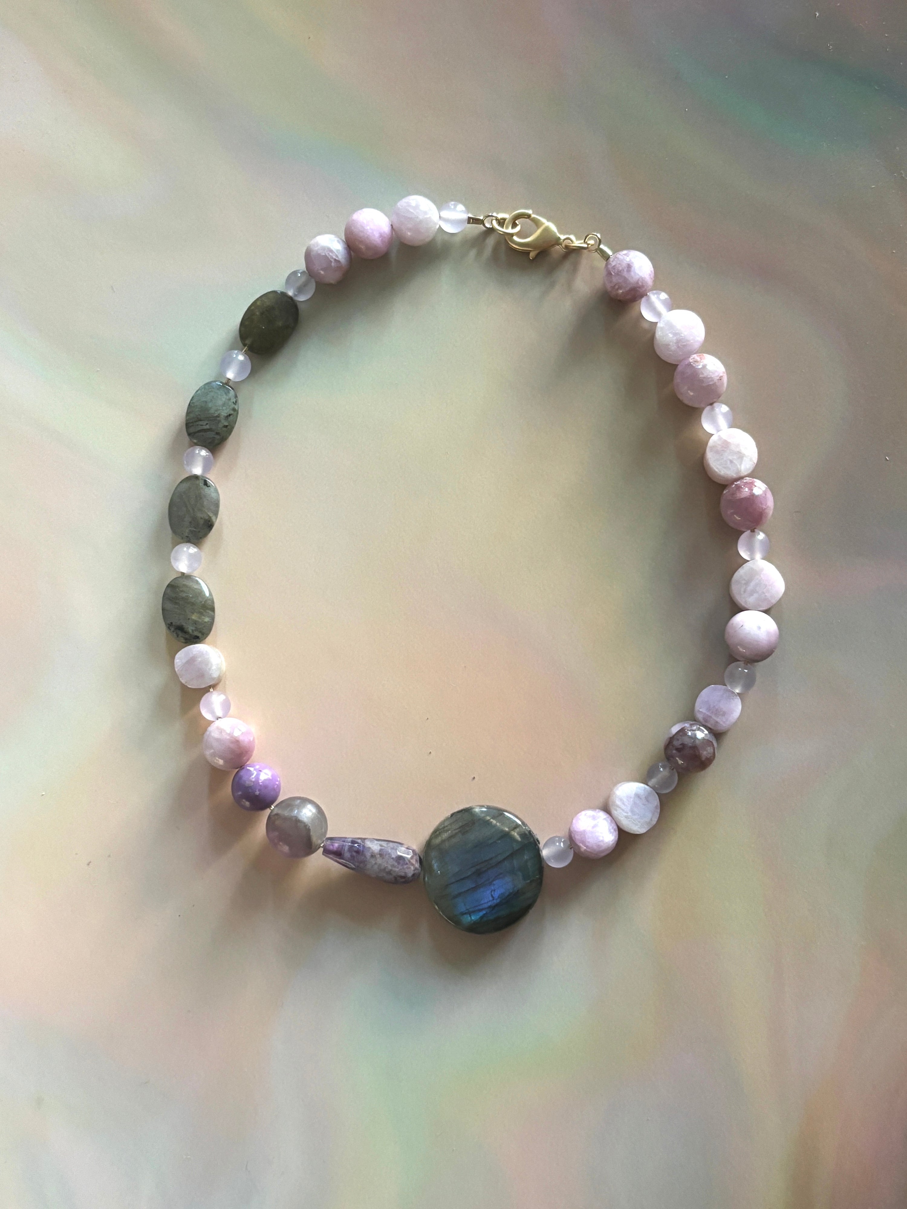 Labradorite & Kunzite Portal Choker