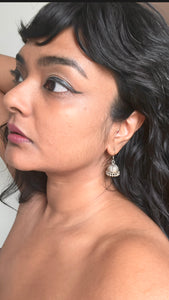 Silver Baby Jhumka Drop Earrings