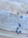 Jupiter Moons Drop Necklace and Earrings Set