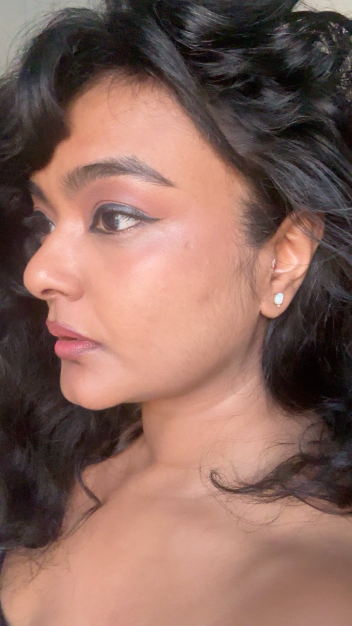 Opal and 10K Gold Mini Studs