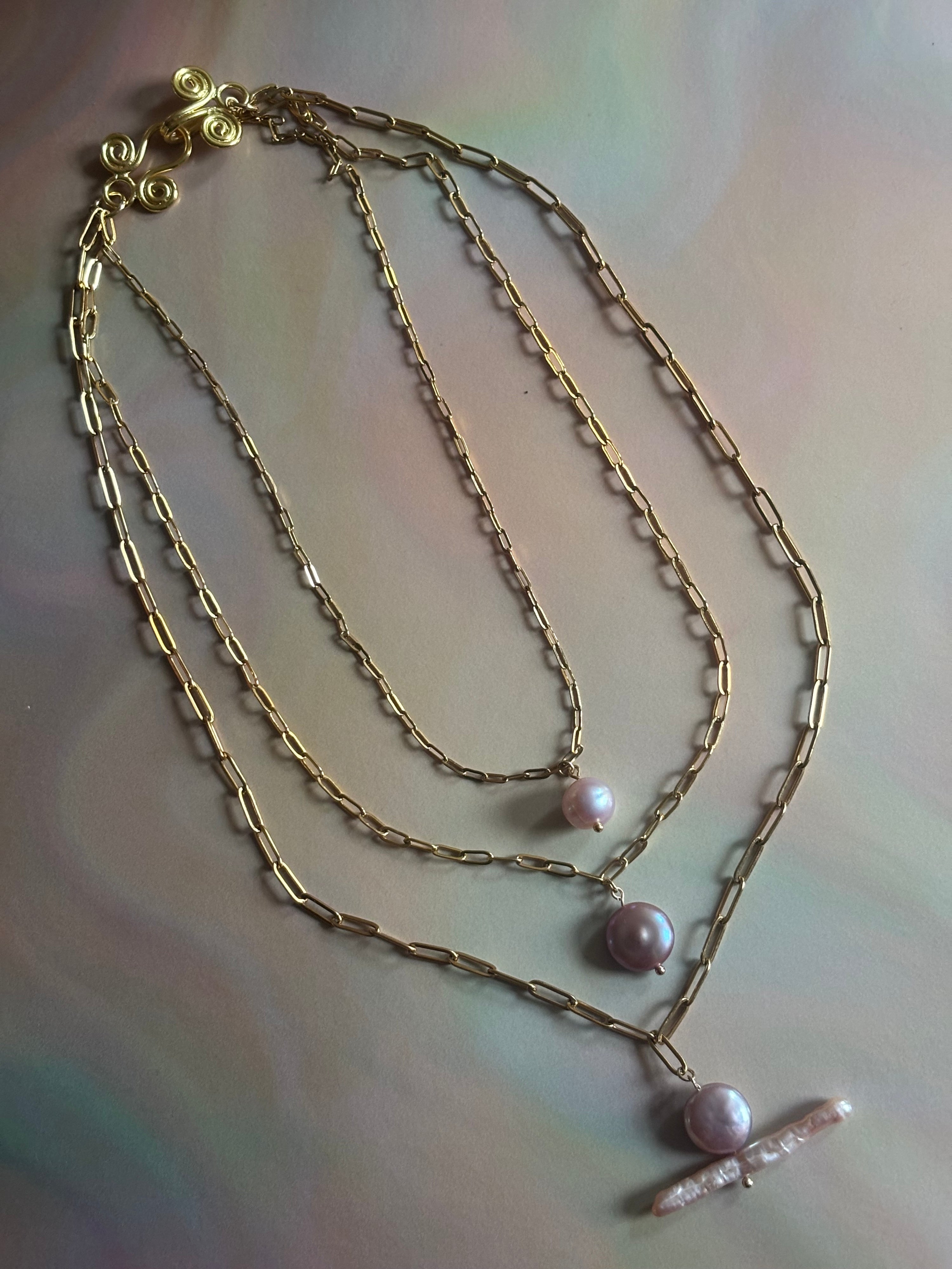 Sun, Moon, Rising 3-Tier Necklace