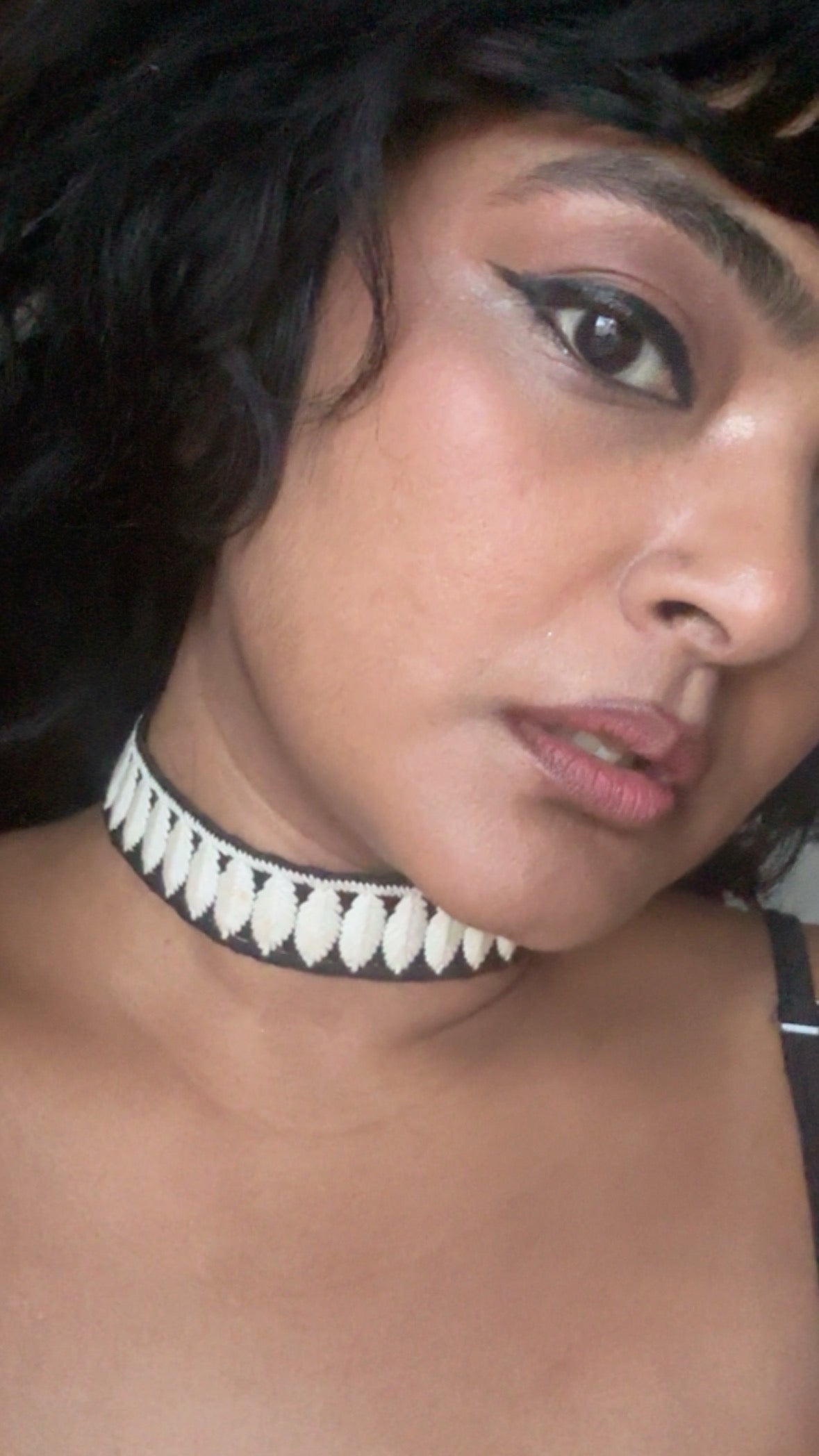 Embroidered Vintage Sari Fabric Choker