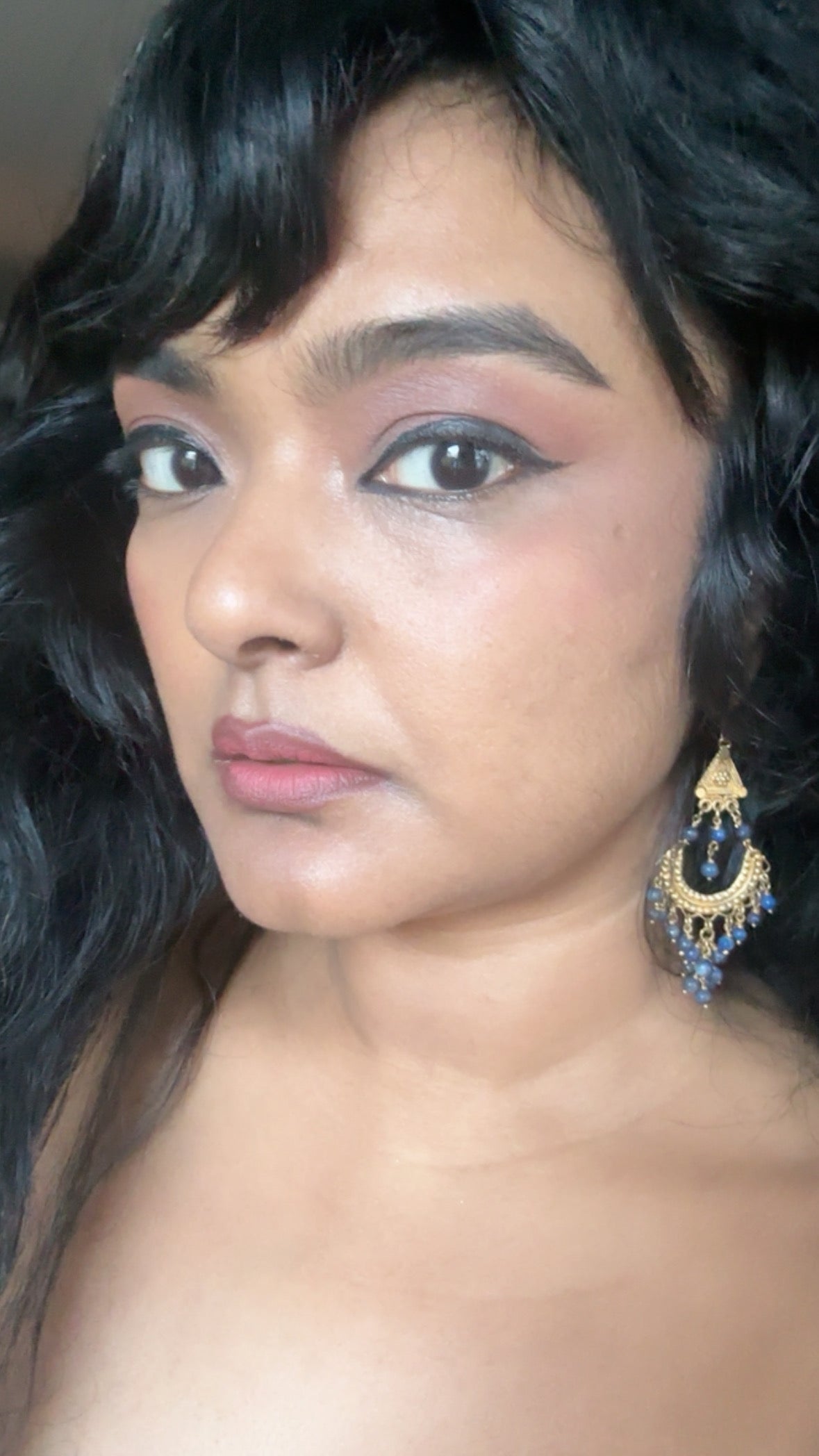 Tibetan Lapis Lazuli Chandelier Earrings