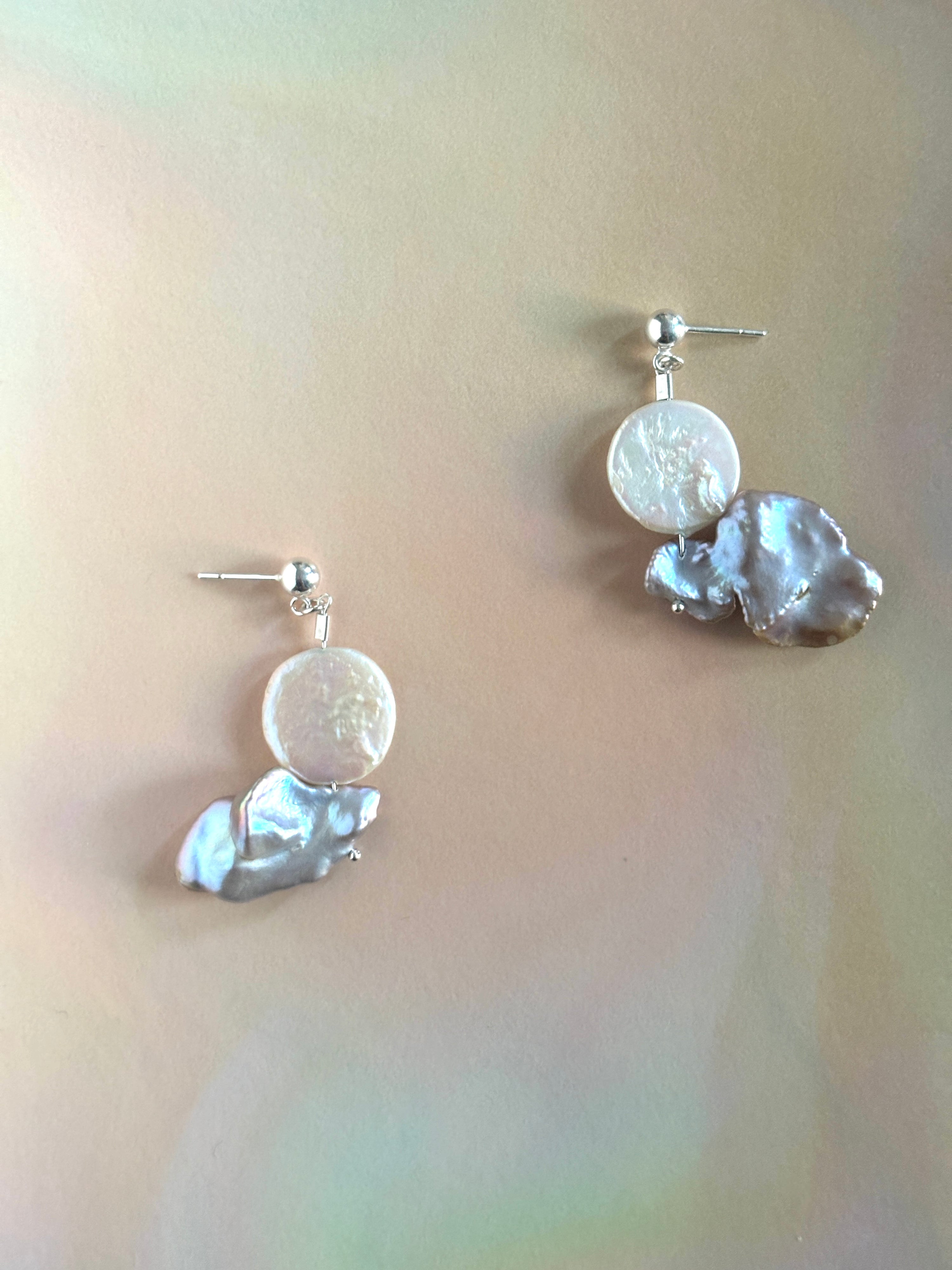 Moondrift Cloud Silver Studs