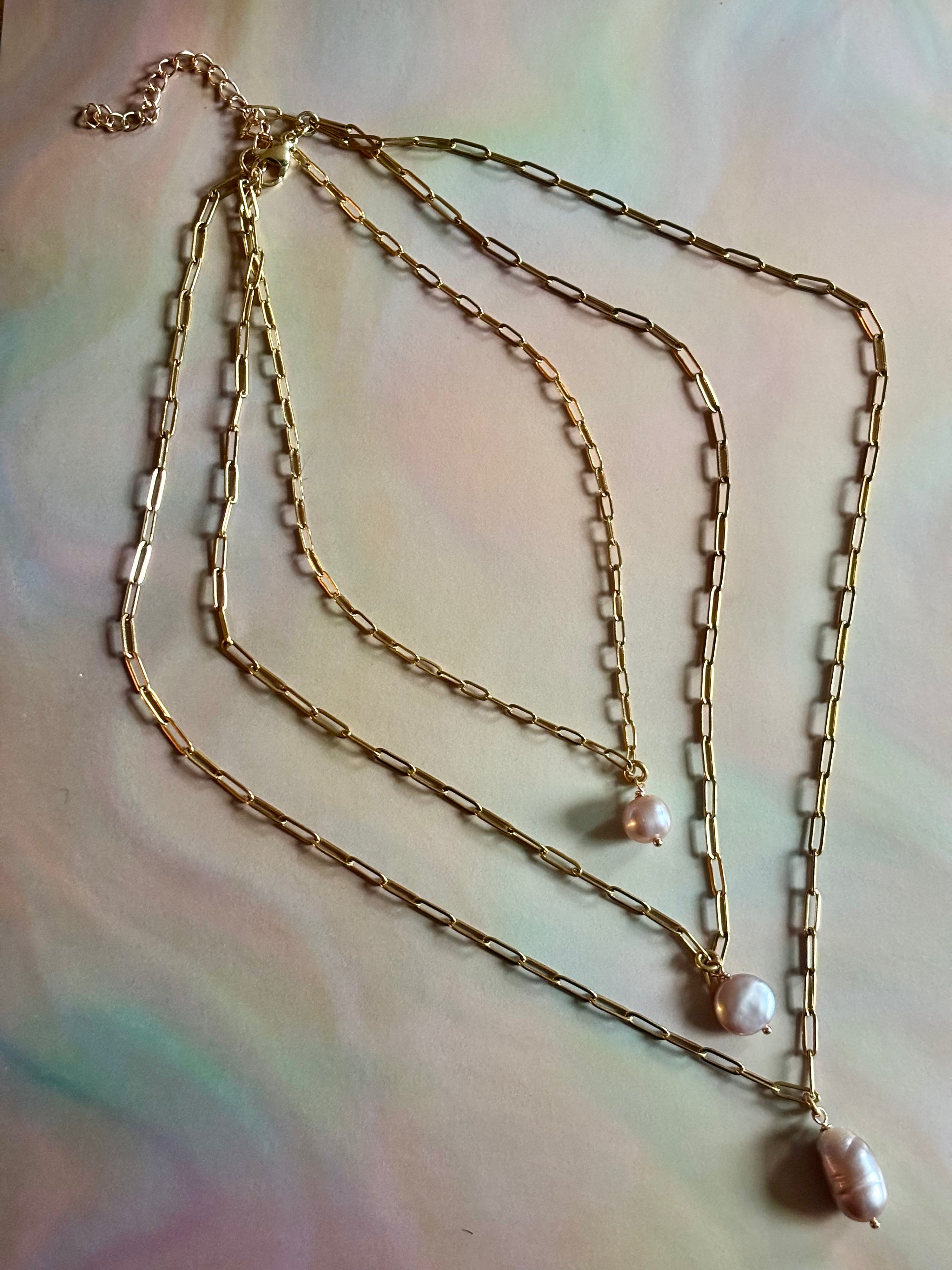 Venusian Sun, Moon, Spirit 3-Tier Necklace